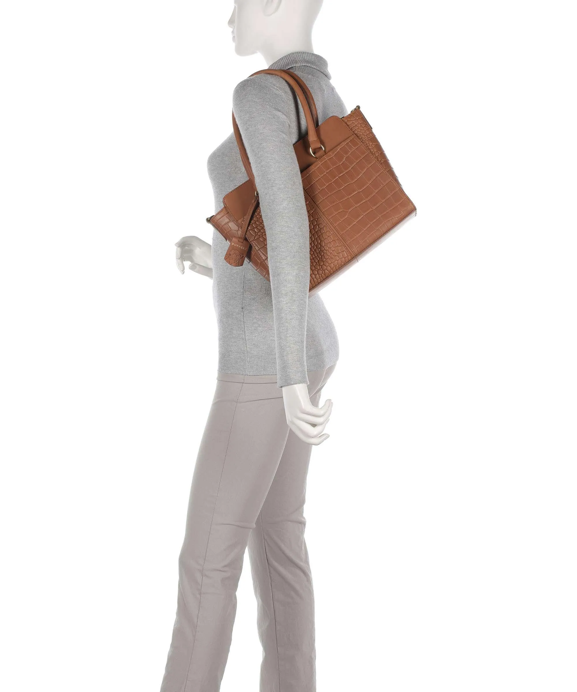  Burkely Cool Colbie Borsa a mano pelle in rilievo cognac  