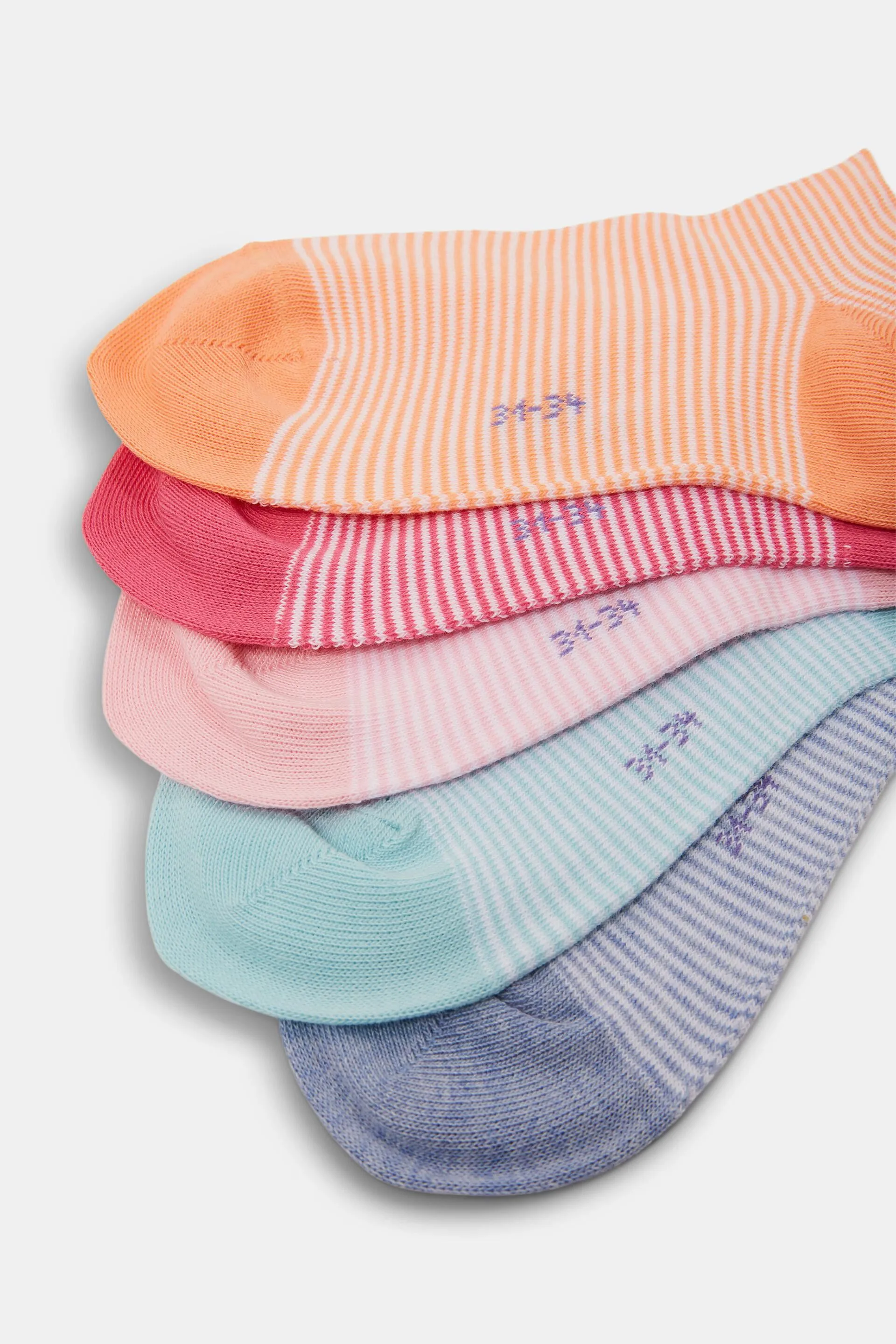 Calze a righe da sneakers in confezione da 5