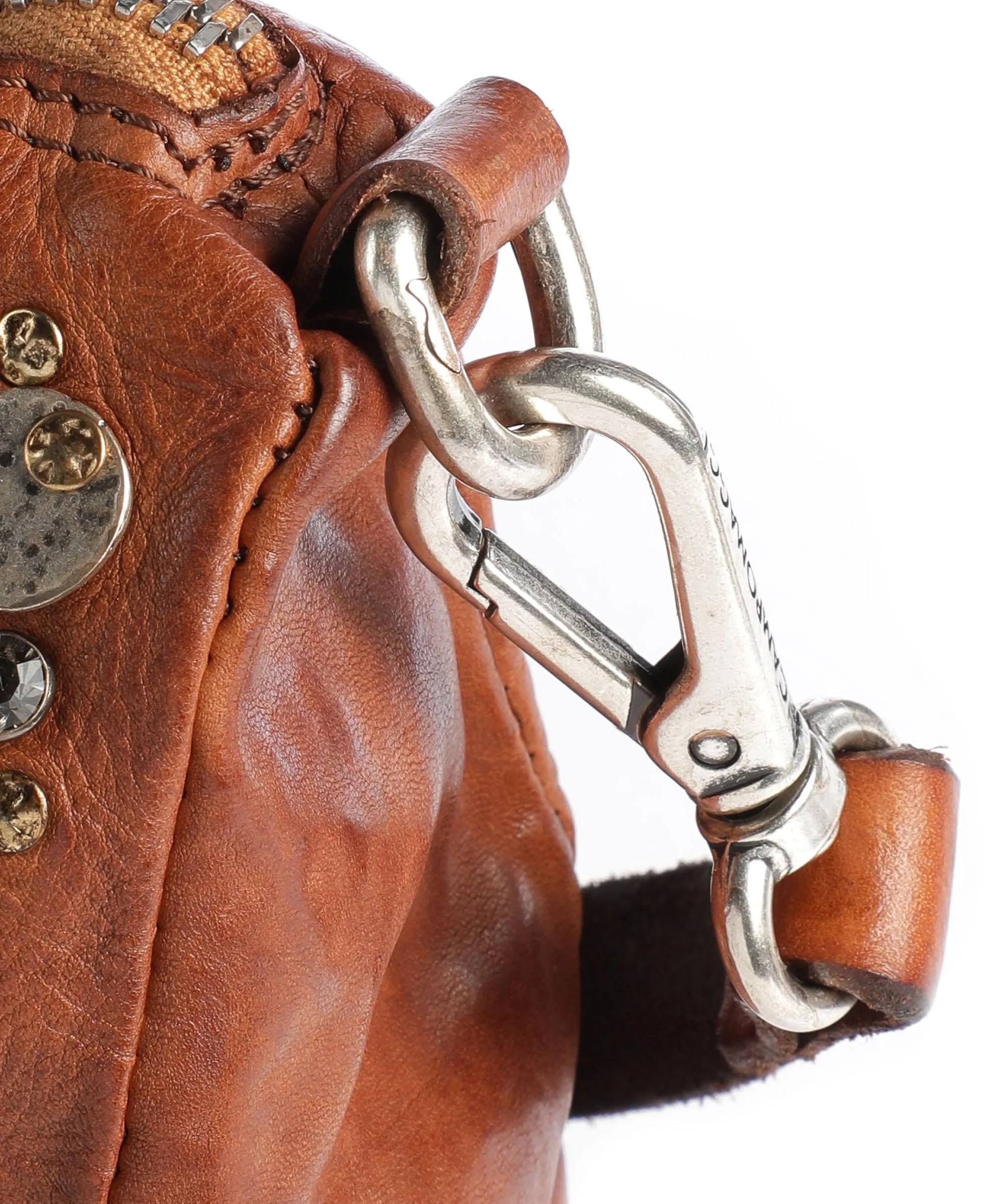  Campomaggi Prestige Borsa a tracolla pelle di vacchetta finemente grana cognac  