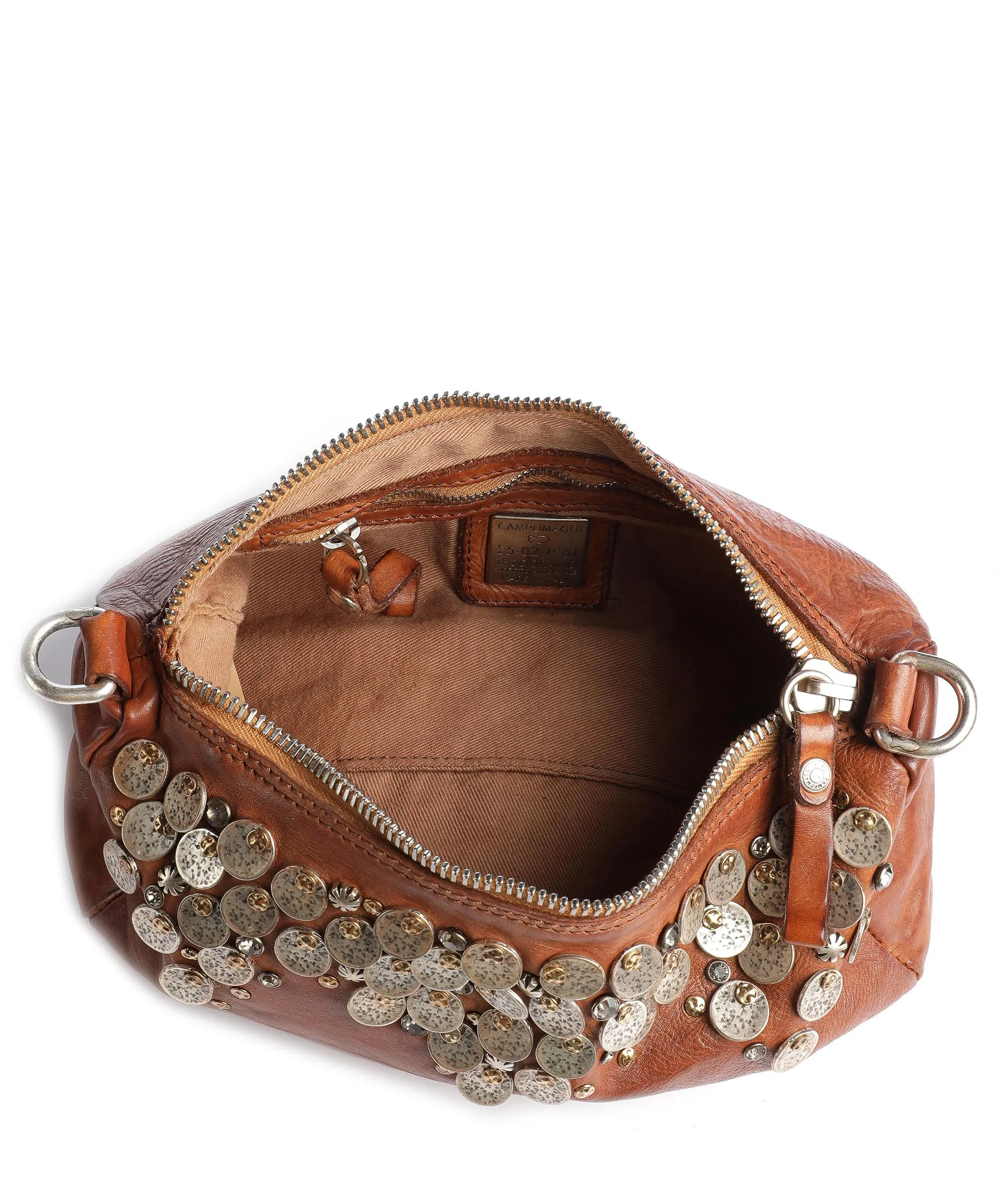  Campomaggi Prestige Borsa a tracolla pelle di vacchetta finemente grana cognac  