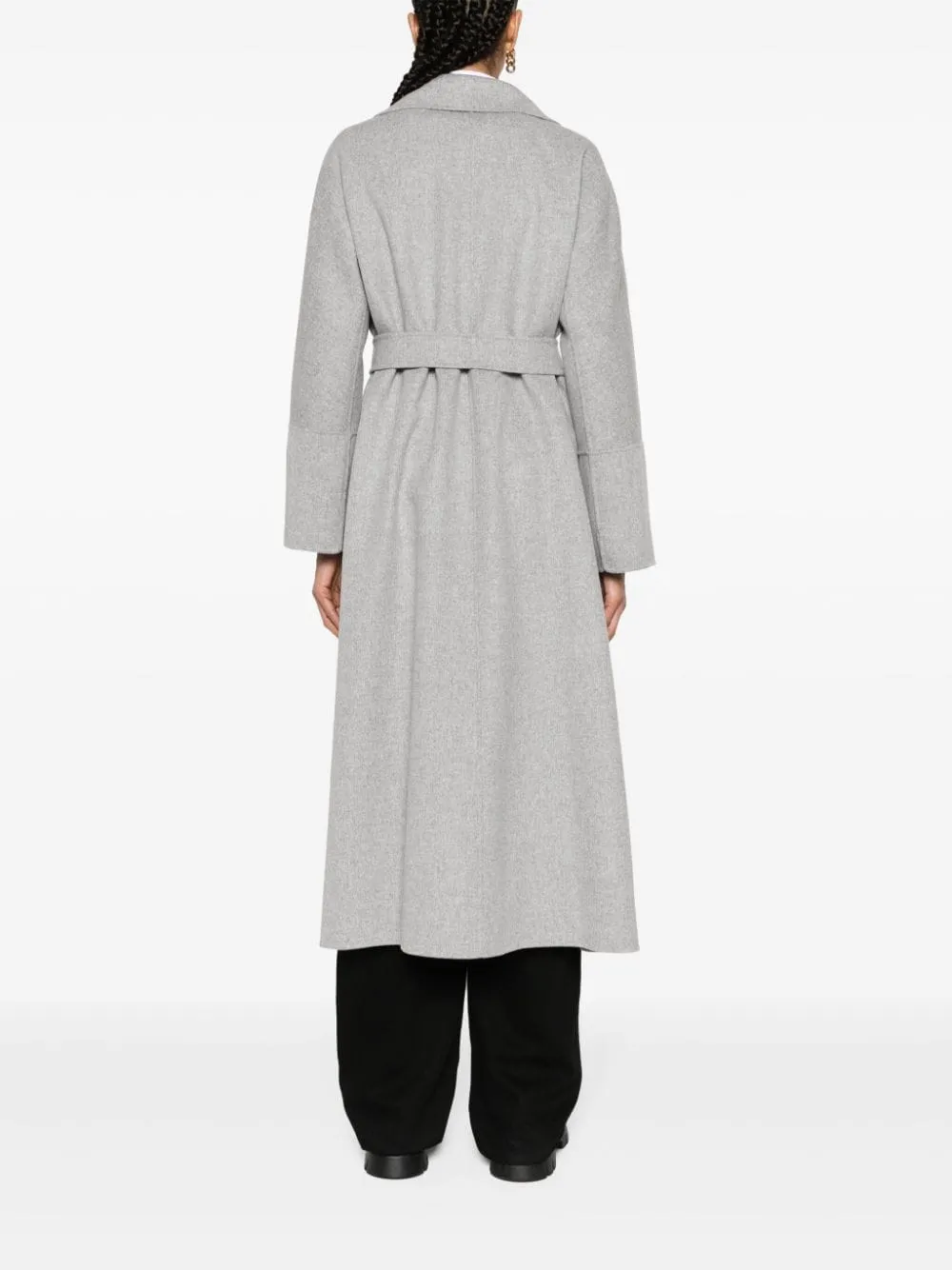 Cappotto elisa con cintura in grigio - donna