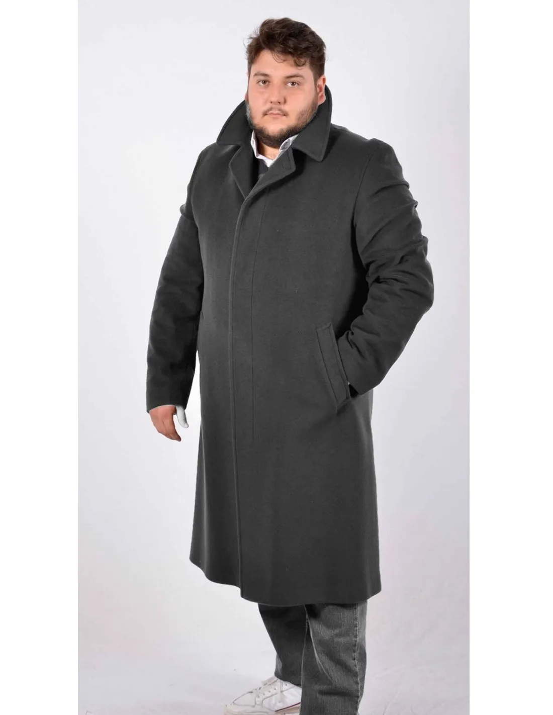 Cappotto in Pura lana Cachemire Grigio Mod Rimini A / I