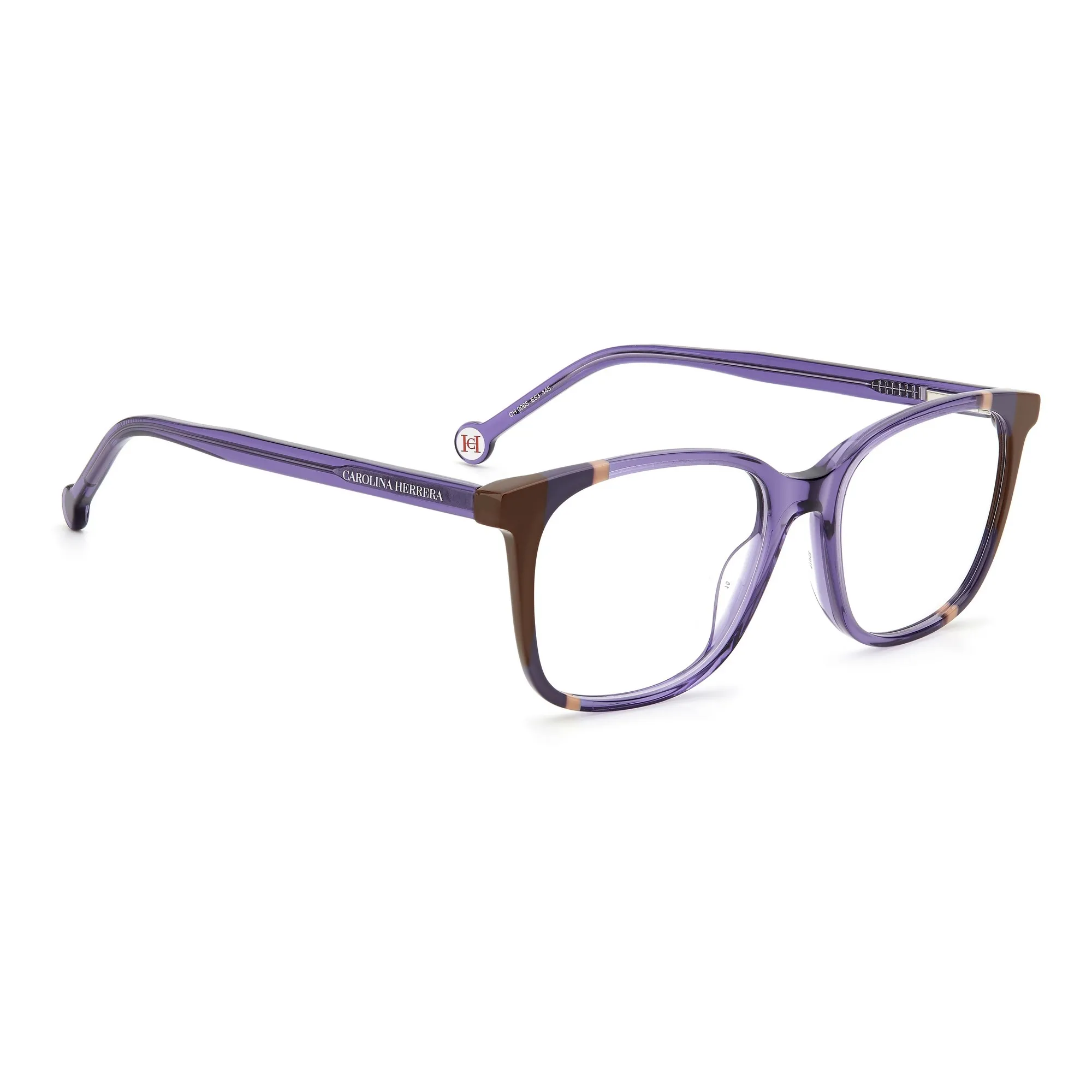  Carolina Herrera CH 0065 - E53 Marrone Violaceo | Occhiale Da Vista Donna 
