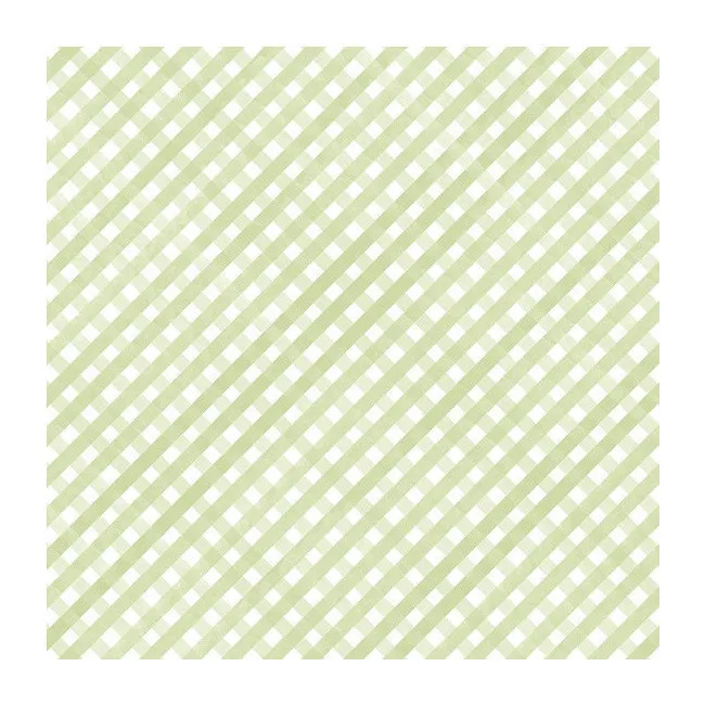 Carta vichy a quadretti verde mela 30,5 x 30,5 cm - Artis decor - 3 unità