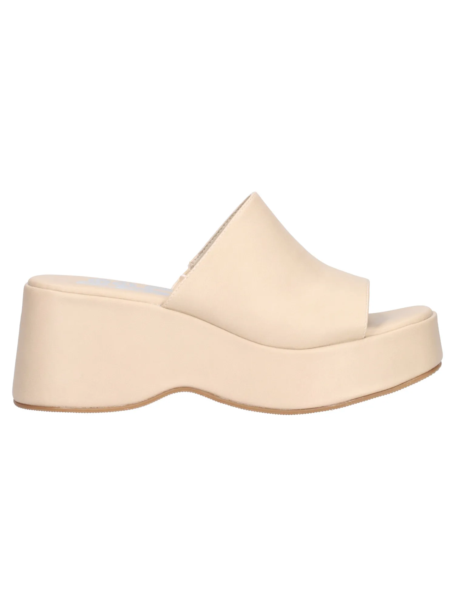 Ciabatta con zeppa Refresh Vegan da donna beige