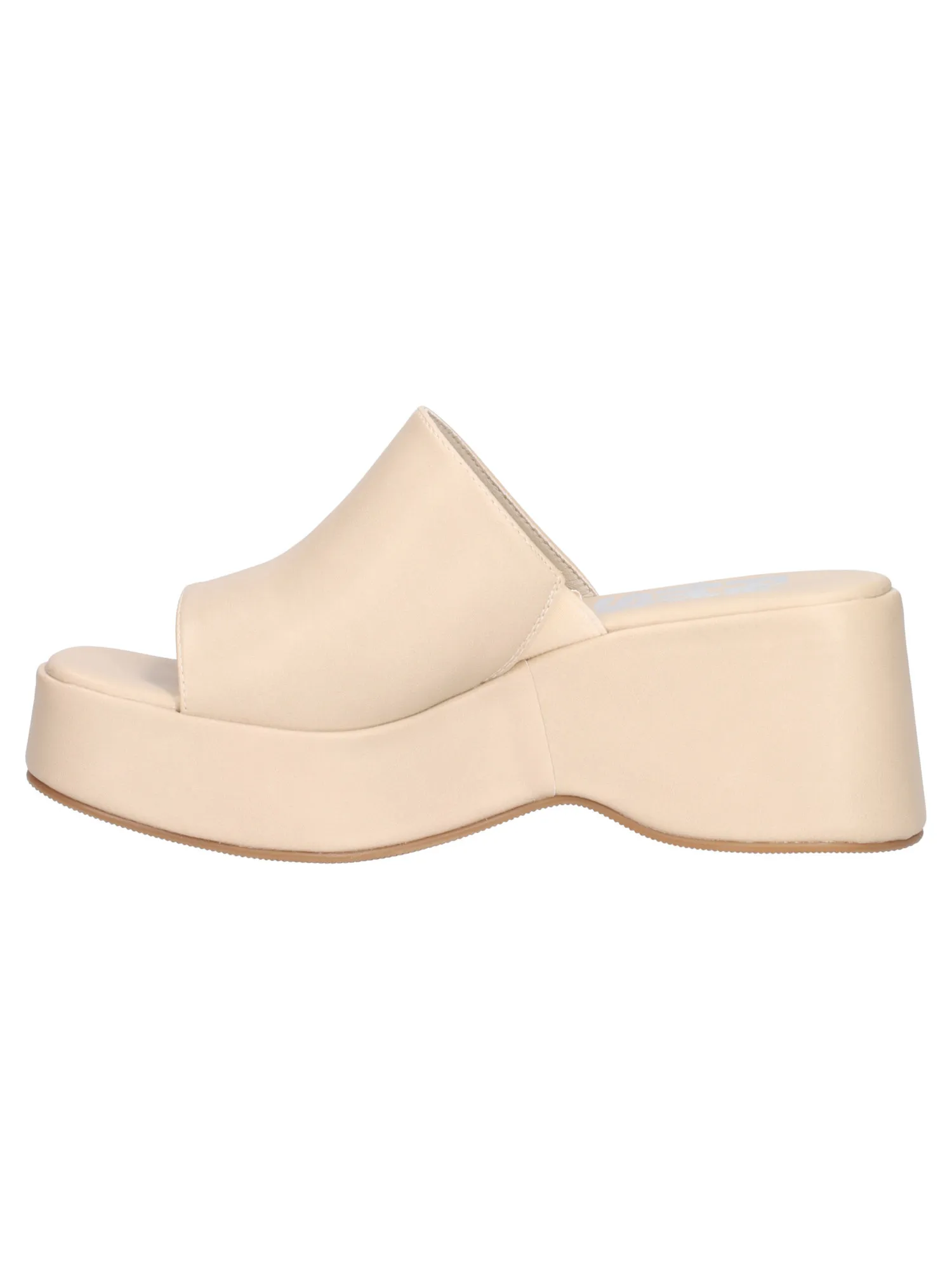 Ciabatta con zeppa Refresh Vegan da donna beige