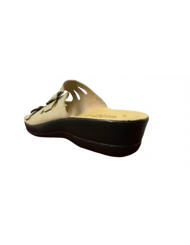 ciabatta fly flot in pelle nabuk 63008 beige Rovere plantare morbido