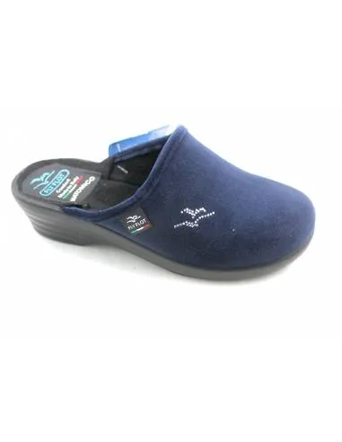 Ciabatta pantofola Fly Flot L8 P17 PD  PLANTARE ANATOMICO lana blu