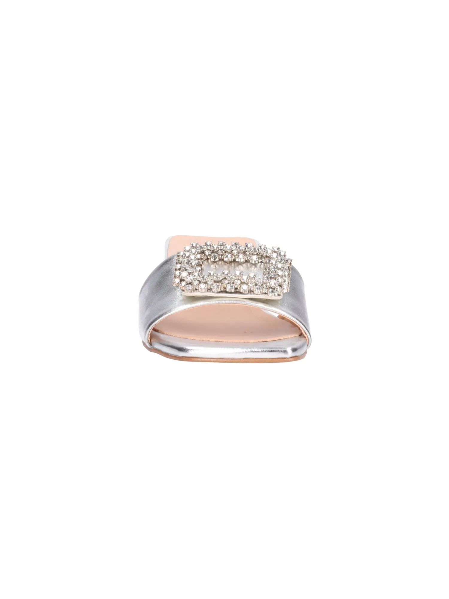 Ciabatta tacco basso Liviana da donna argento