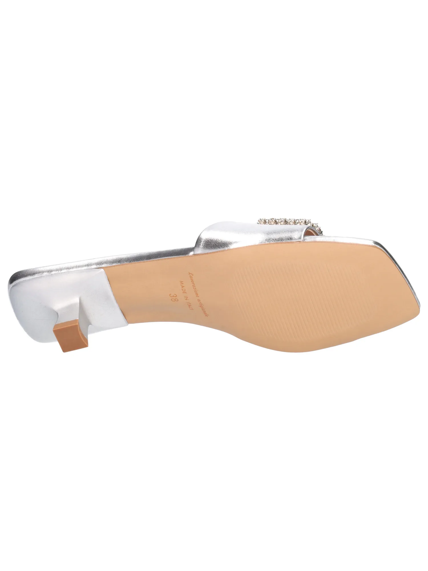 Ciabatta tacco basso Liviana da donna argento
