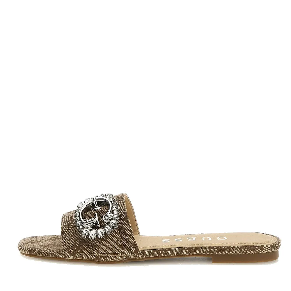Ciabatte Donna GUESS Linea Jolly Colore Beige - Brown
