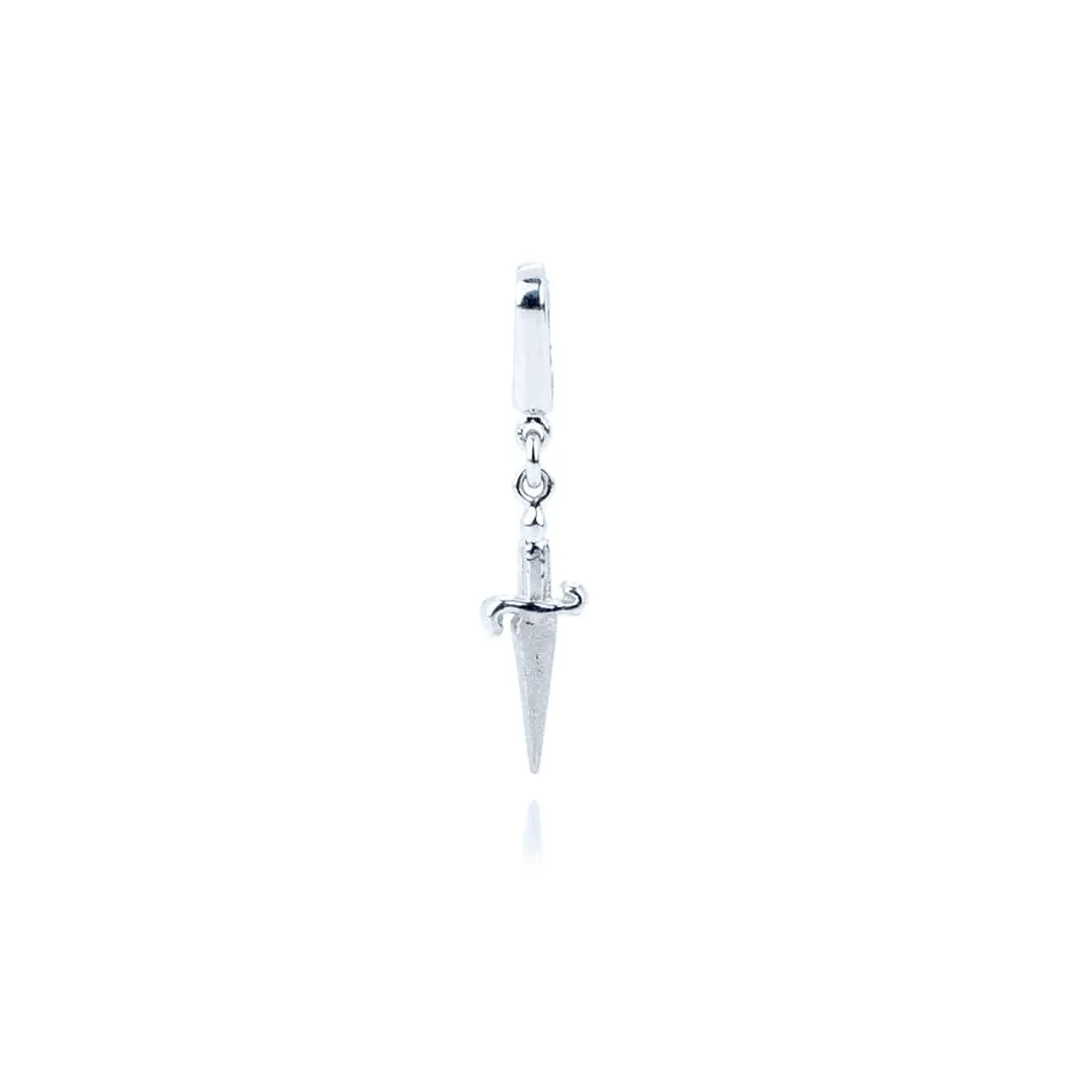 Ciondolo Charm Spadino in Oro Bianco 18 kt