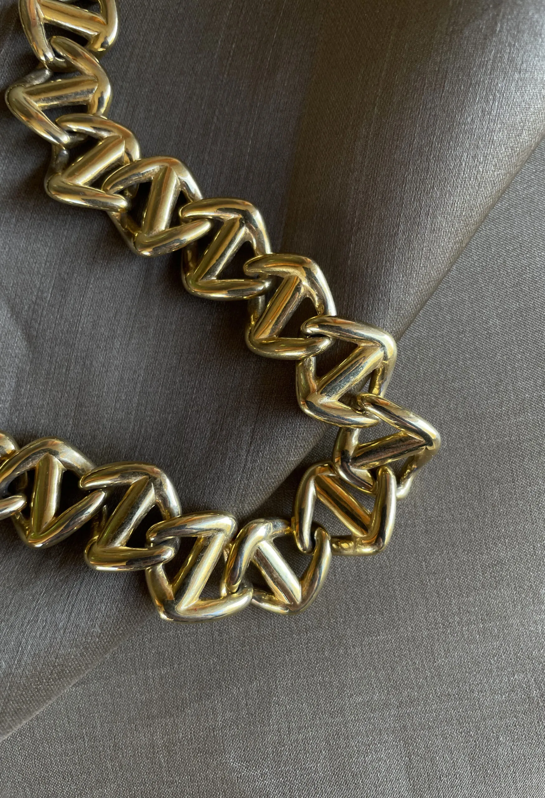 Collier P.E.P. vintage anni ’80 in maglia chunky