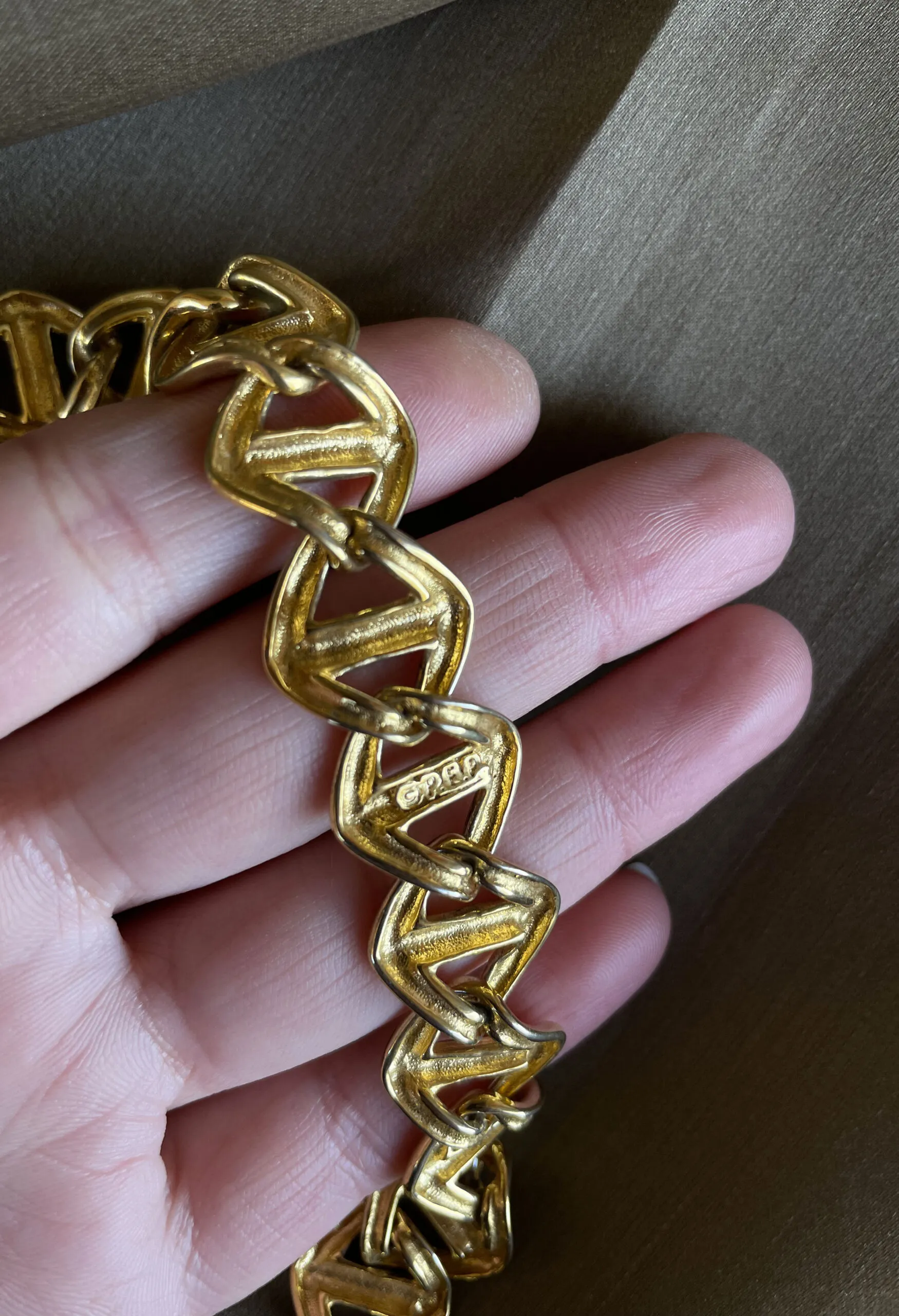 Collier P.E.P. vintage anni ’80 in maglia chunky