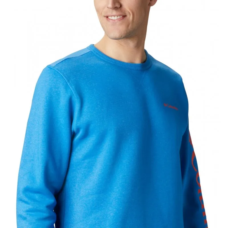 Columbia Logo Fleece Crew M Azure Blue Heather, Wildfire