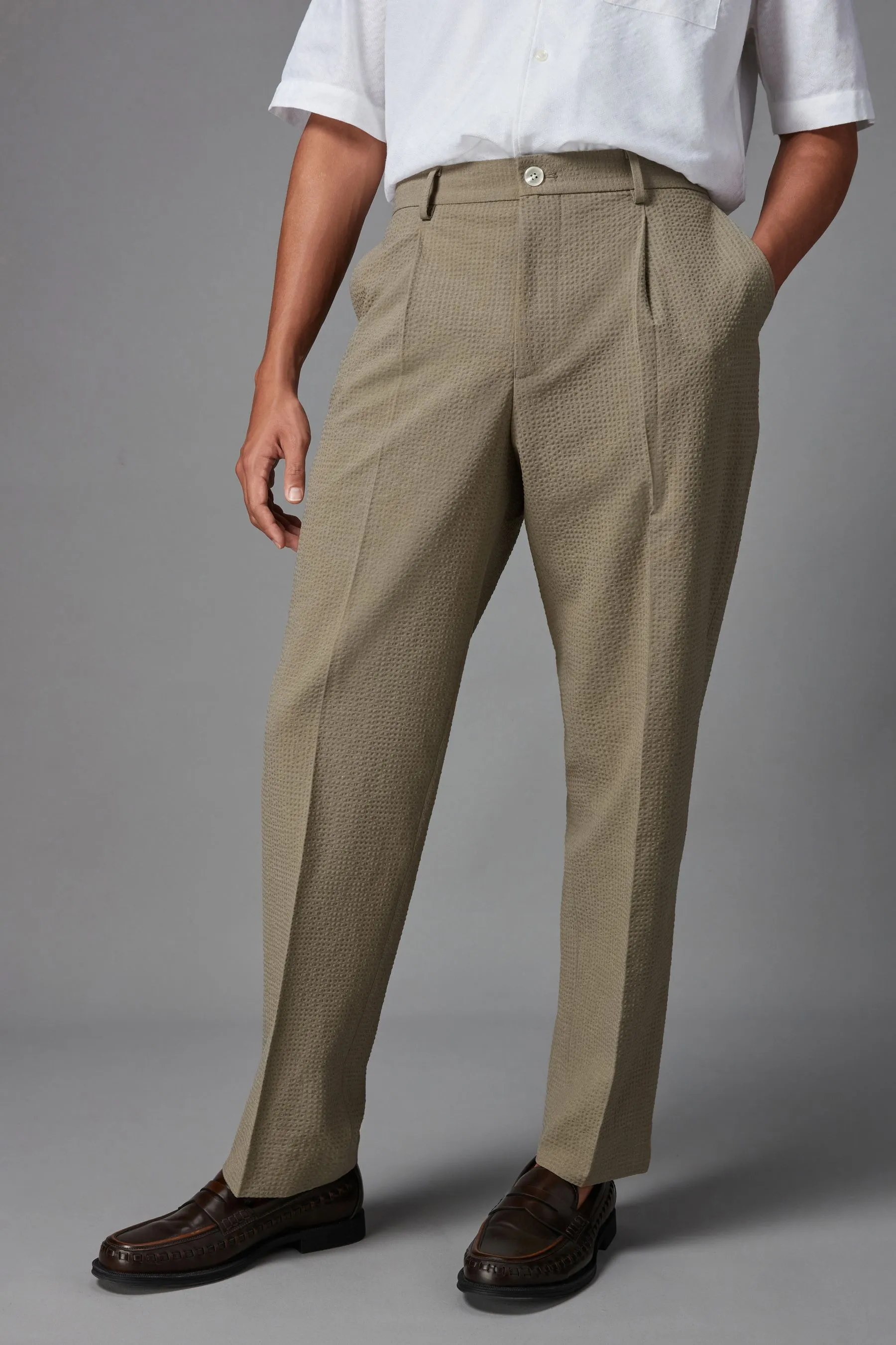 Completo comodo in seersucker Pantaloni