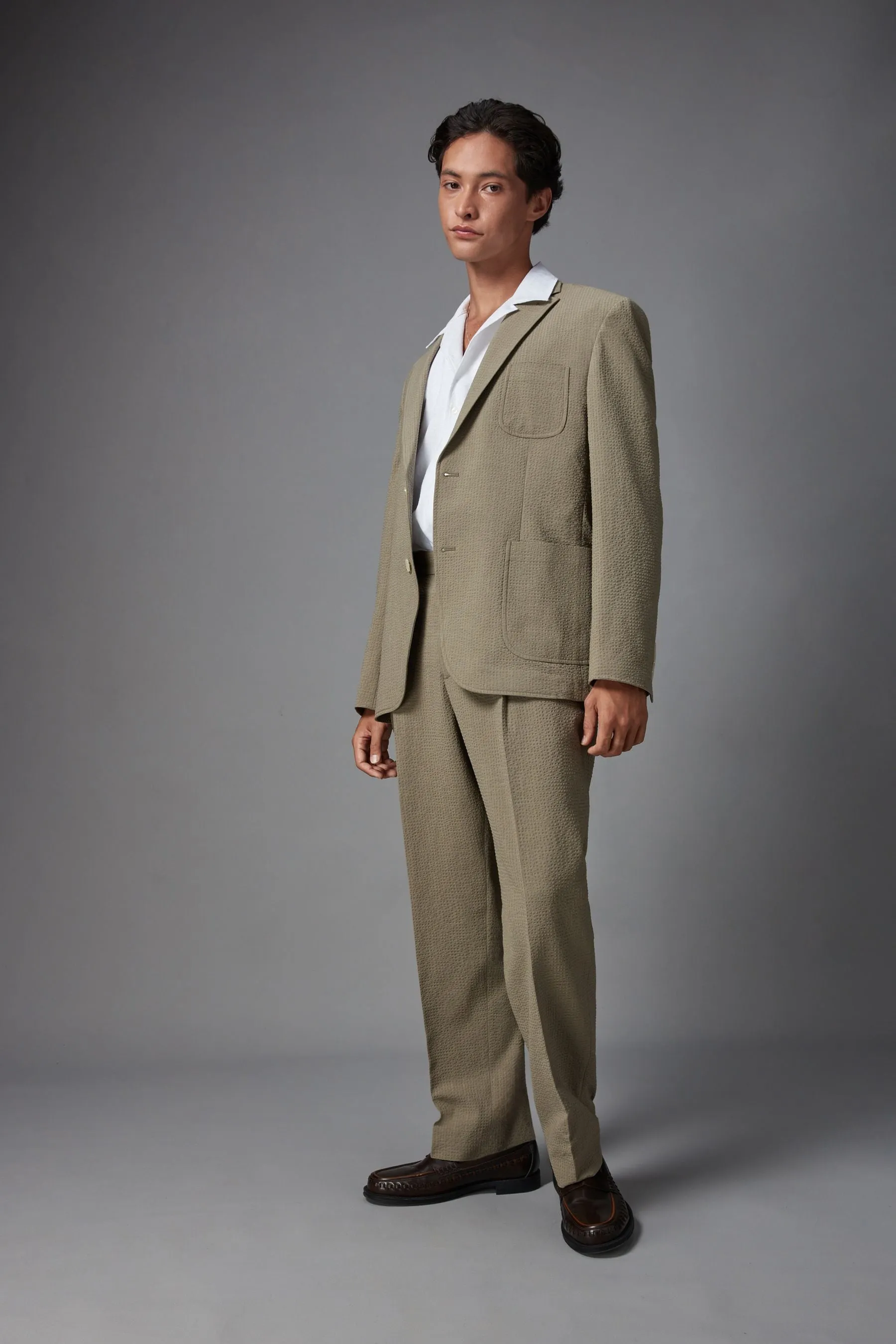Completo comodo in seersucker Pantaloni