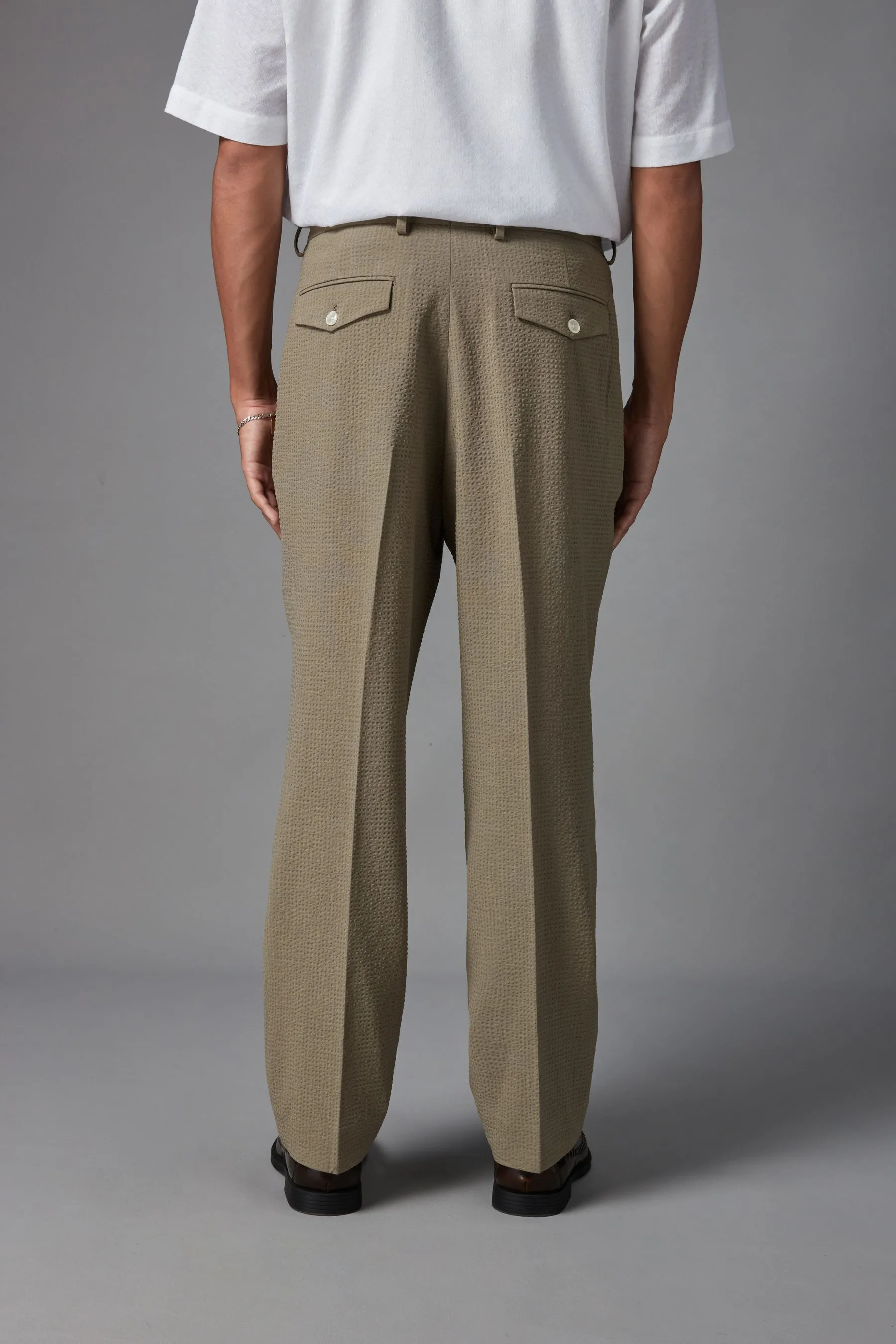Completo comodo in seersucker Pantaloni