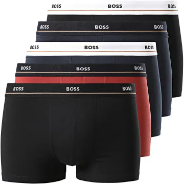 Confezione da 5 boxer 50514909 Bordeaux Blu Navy Nero