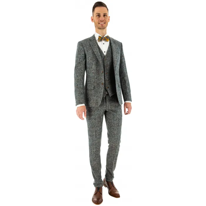 Costume in tweed 3 pezzi Henk ter Horst Blu
