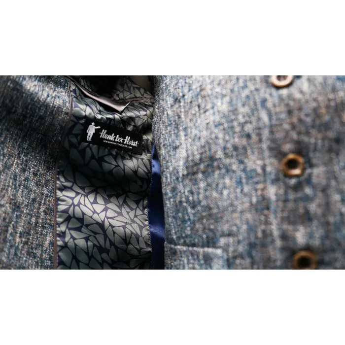 Costume in tweed 3 pezzi Henk ter Horst Blu