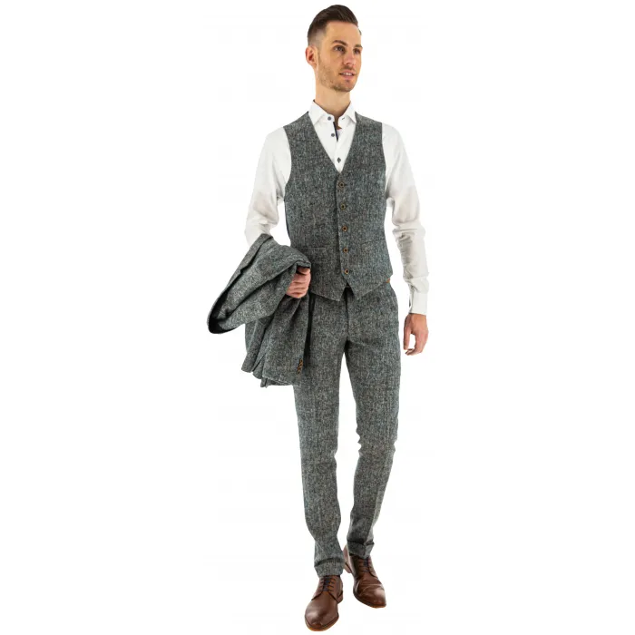 Costume in tweed 3 pezzi Henk ter Horst Blu