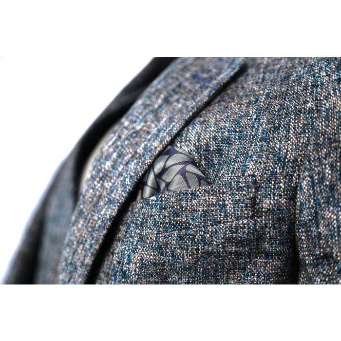 Costume in tweed 3 pezzi Henk ter Horst Blu