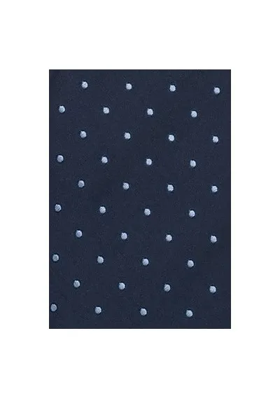 Cravatta blu pois celesti