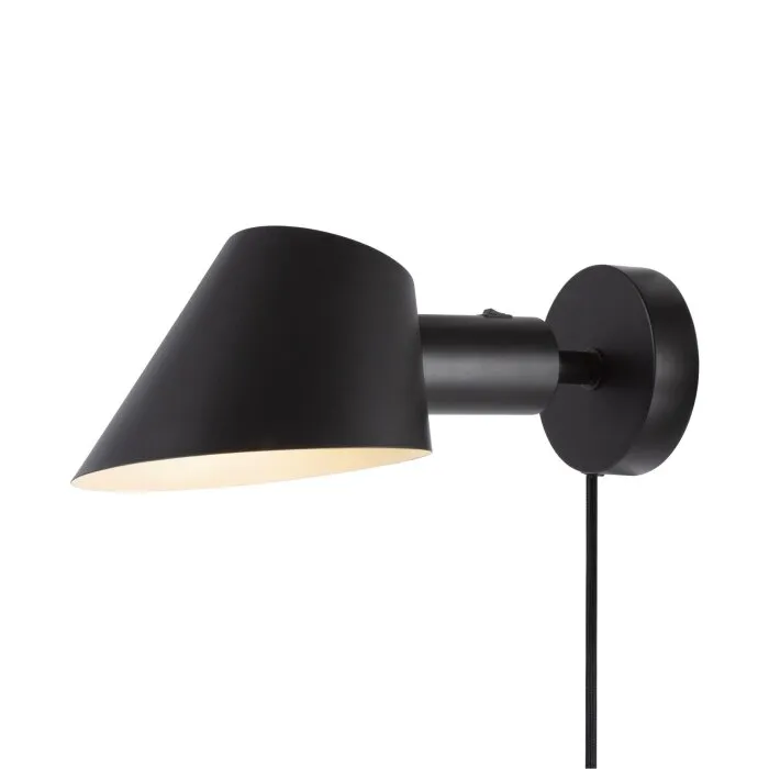 Design For The People by Nordlux STAY Applique Nero, 1-Luce