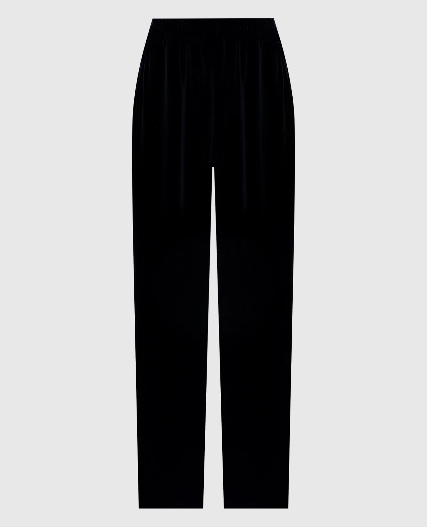 Dolce&Gabbana Pantaloni della tuta in velluto nero con ricamo logo FTC7VZGDCNX