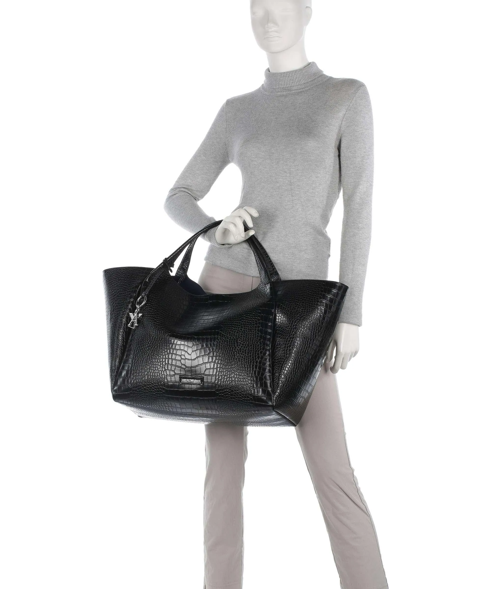  Emporio Armani Durini 24 Borsa a mano pelle sintetica nero  