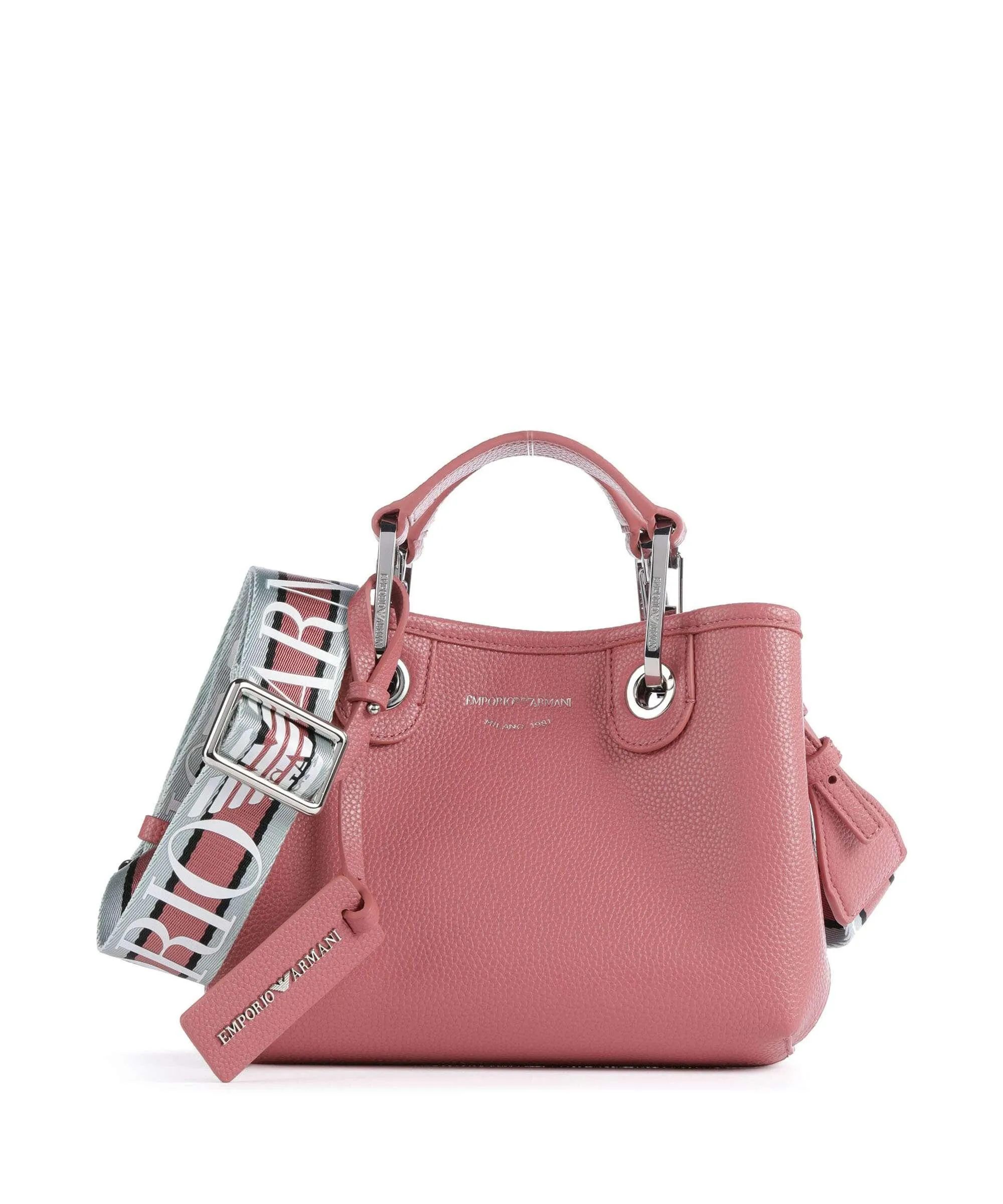  Emporio Armani My EA Borsa a mano pelle sintetica corallo  