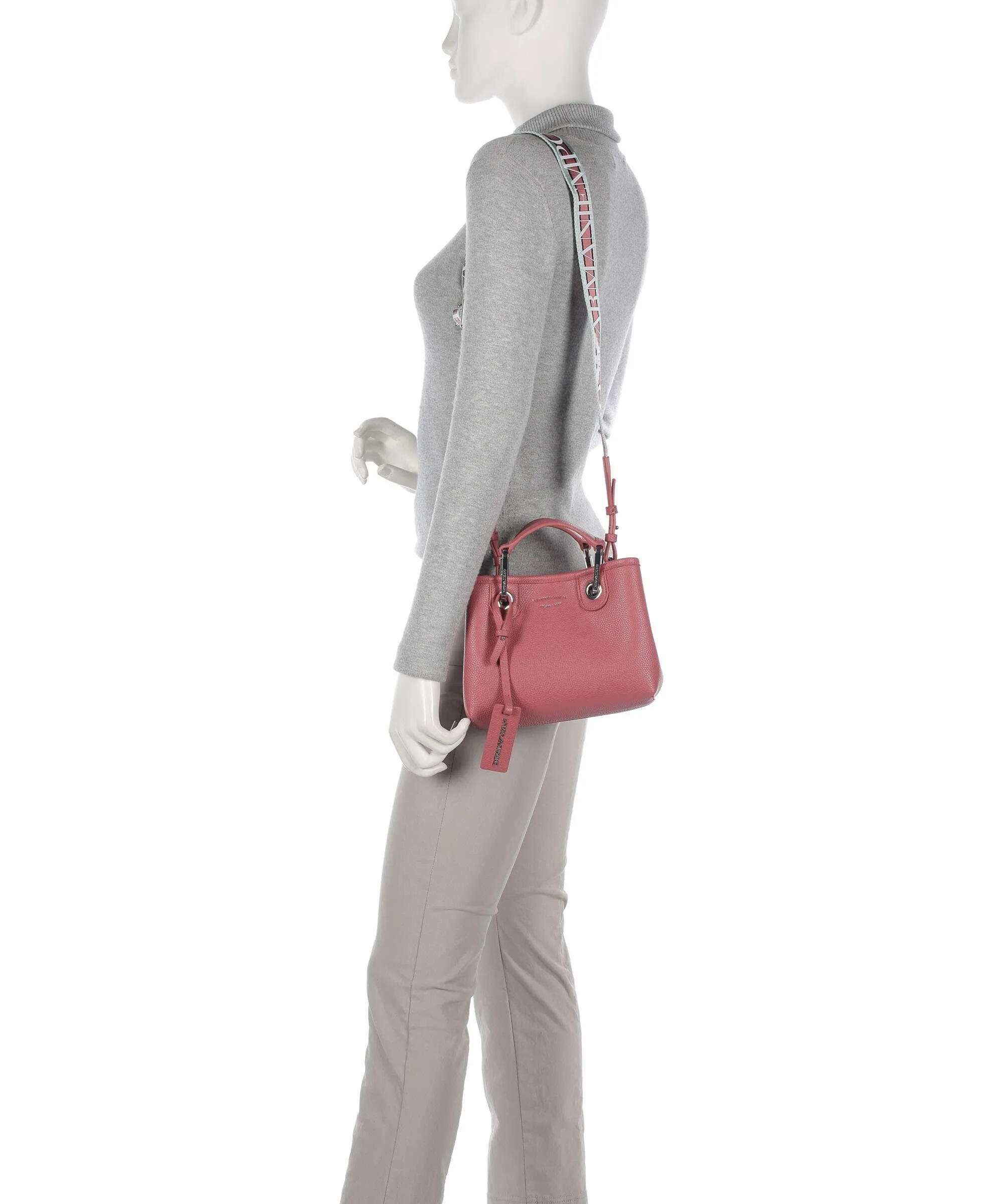  Emporio Armani My EA Borsa a mano pelle sintetica corallo  