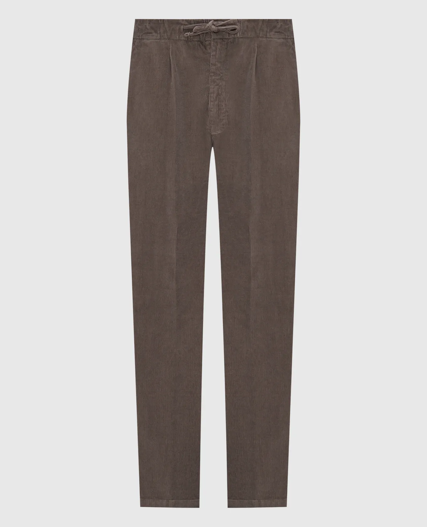 Enrico Mandelli Pantaloni in velluto color kaki GYM02B5218