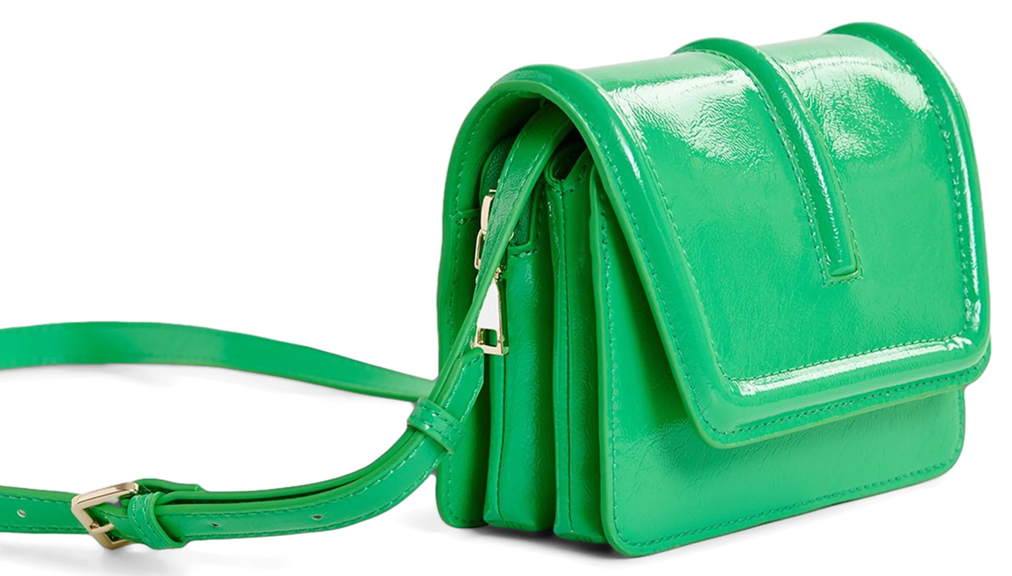  ESSENTIEL ANTWERP   GEENA - Borsa a tracolla in vernice | Verde