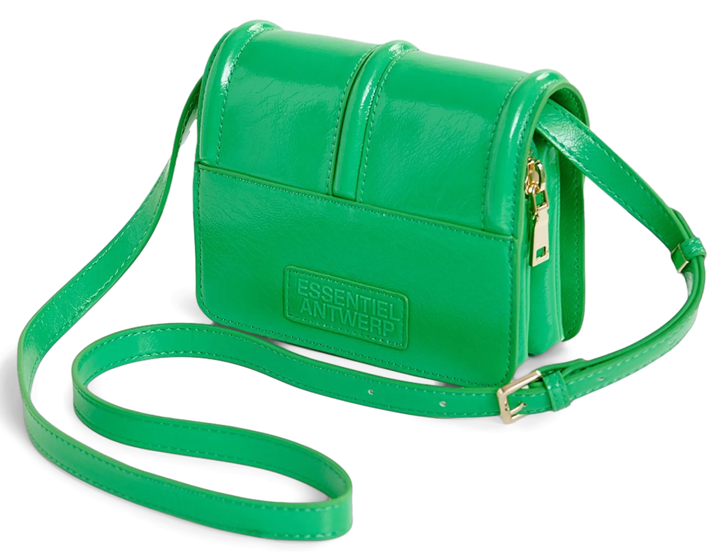 ESSENTIEL ANTWERP   GEENA - Borsa a tracolla in vernice | Verde