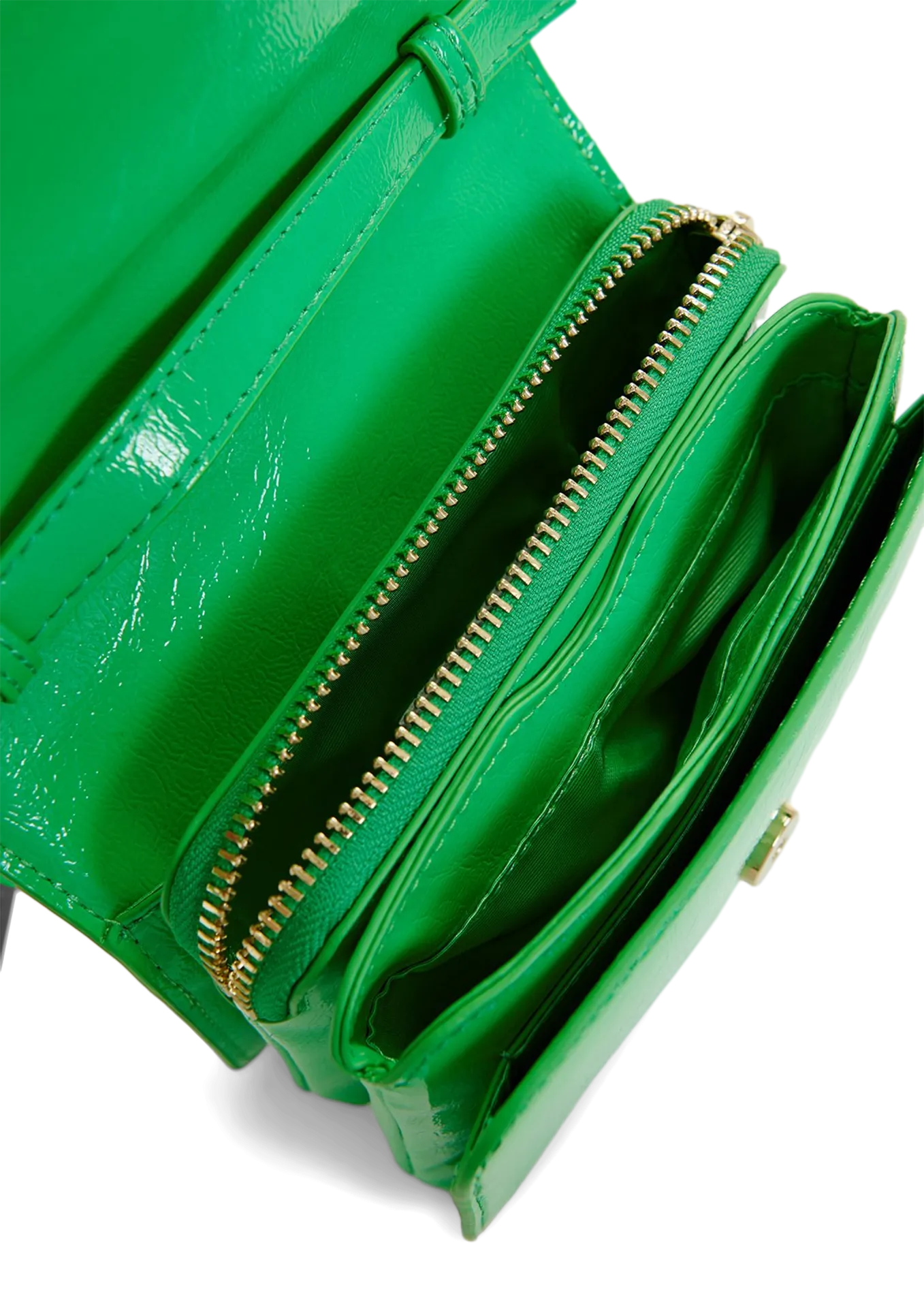  ESSENTIEL ANTWERP   GEENA - Borsa a tracolla in vernice | Verde
