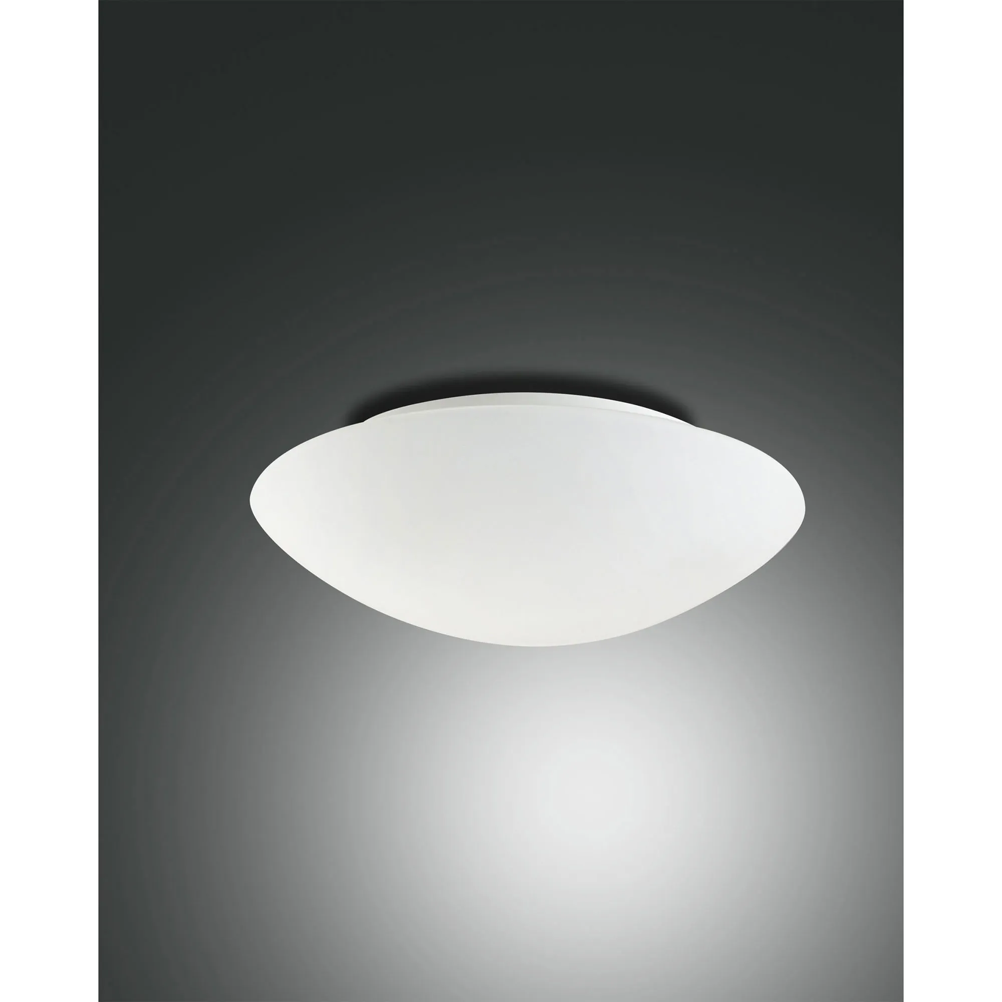 Fabas Luce  Plafoniera piccola con sensore di movimento con diffusore in vetro Pandora - 60W