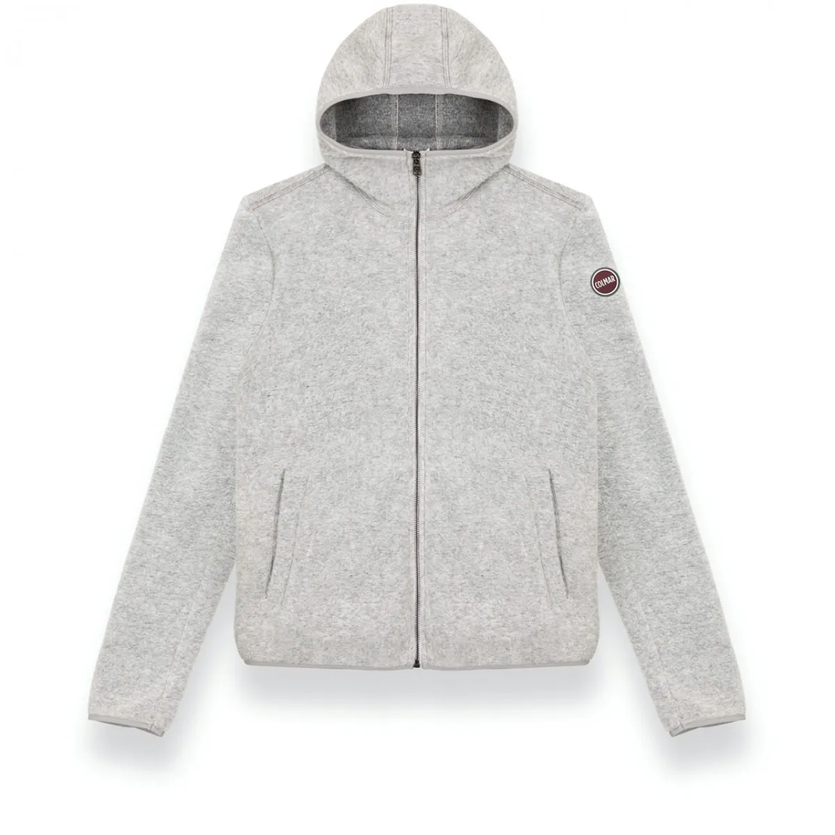 Felpa Calda Con Cappuccio In Maglia Di Lana
