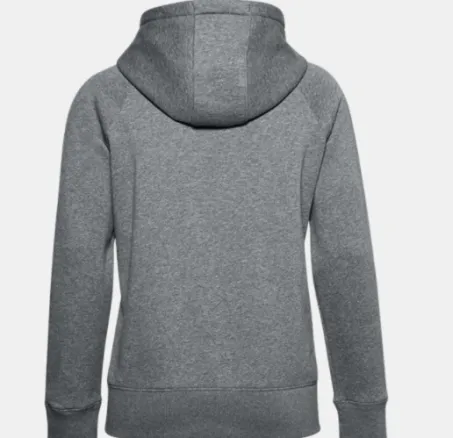 FELPA DONNA UNDER ARMOUR UA RIVAL FLEECE LOGO GRIGIO