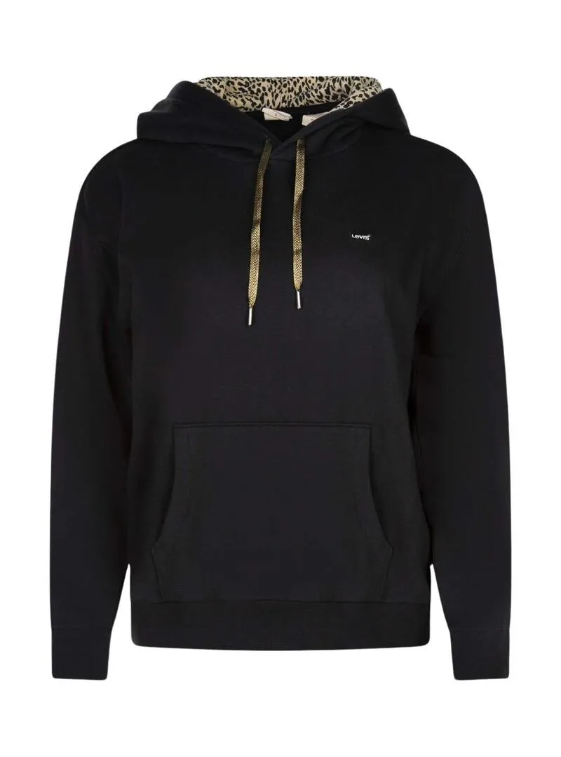 Felpa Levi's Mosaic Animal Nero per Donna