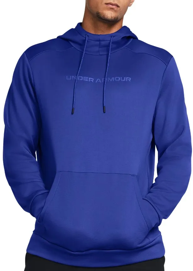 Felpe con cappuccio Under UA Armour Fleece Wordmark HD-BLU