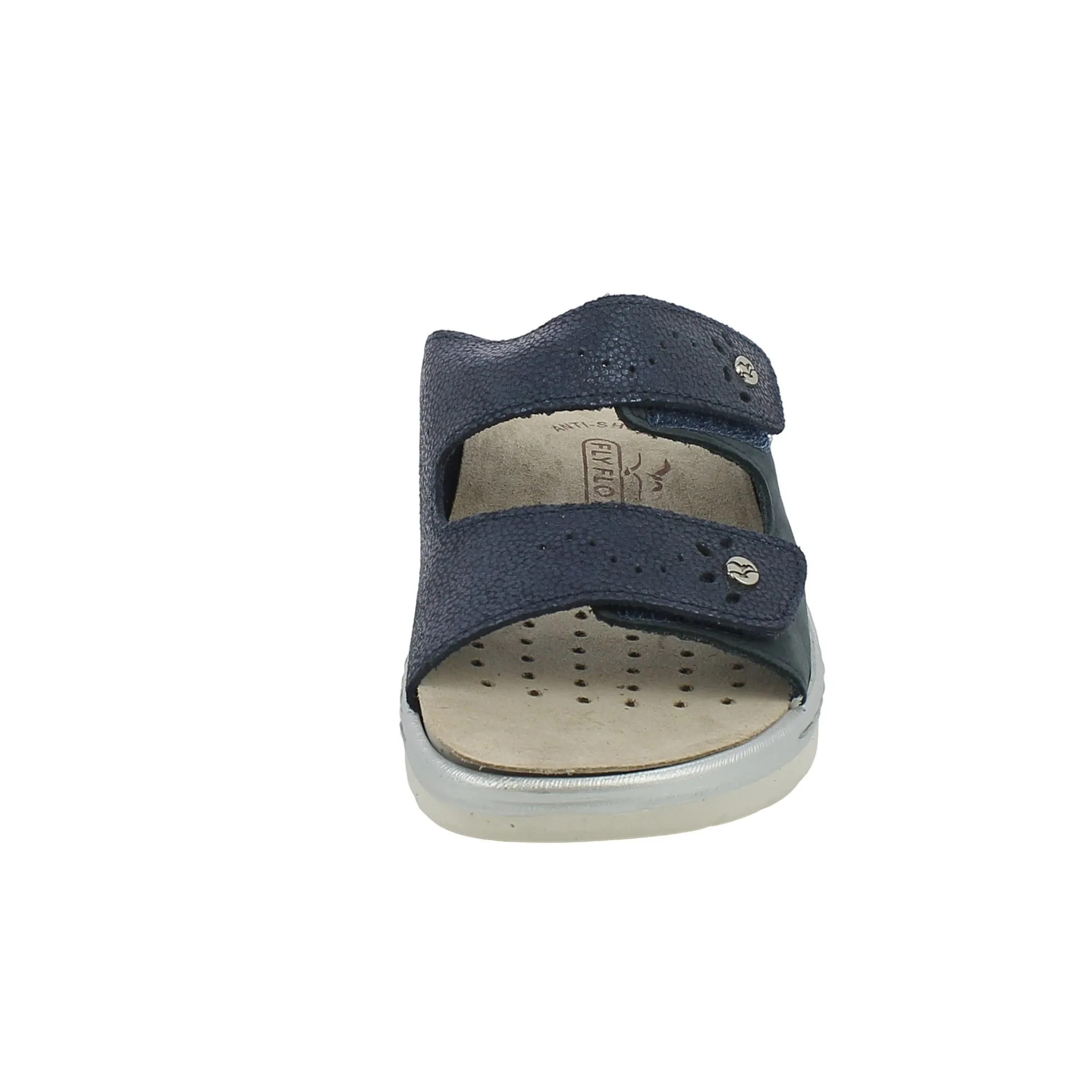 Fly Flot  Ciabatta blu con strappi e plantare estraibile 