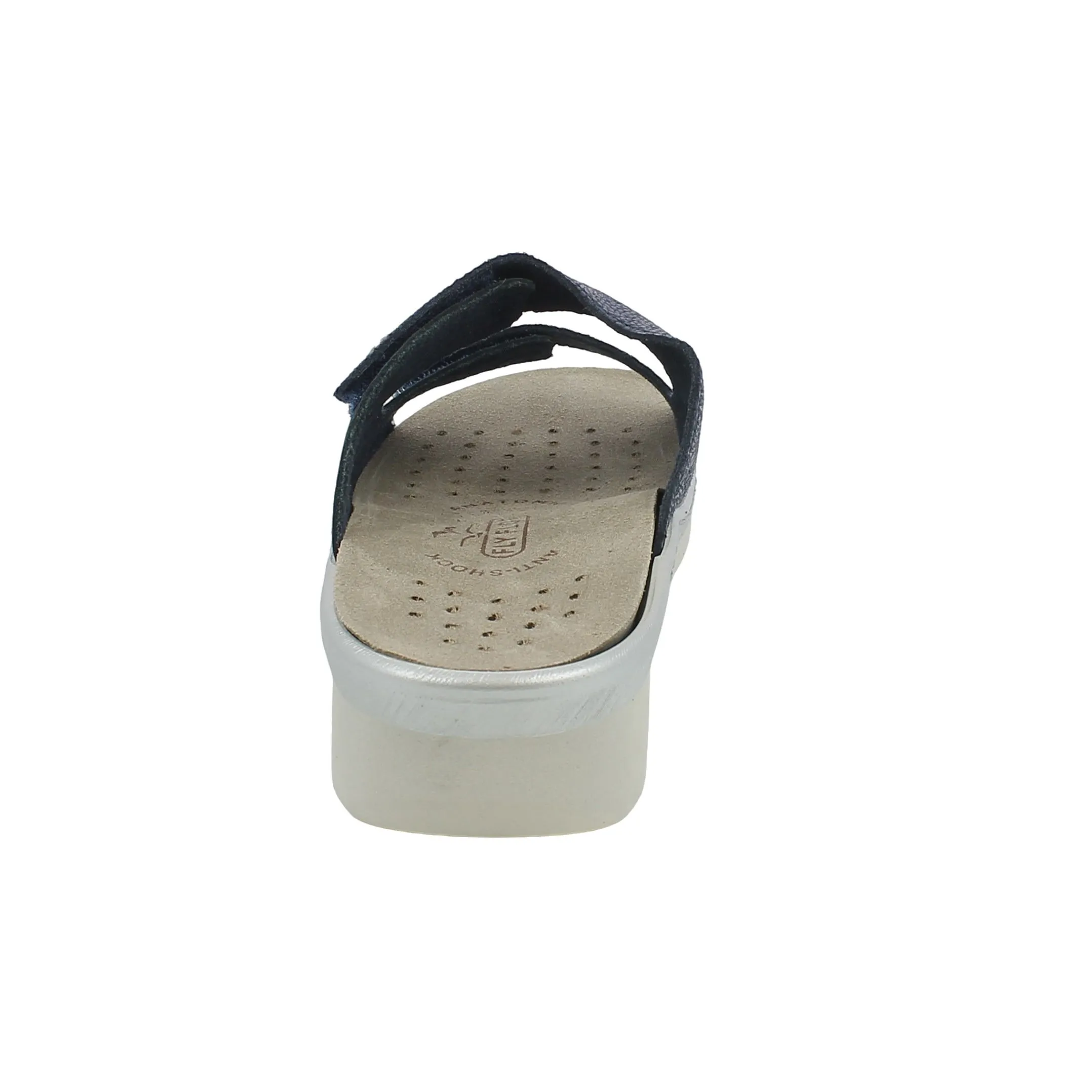 Fly Flot  Ciabatta blu con strappi e plantare estraibile 