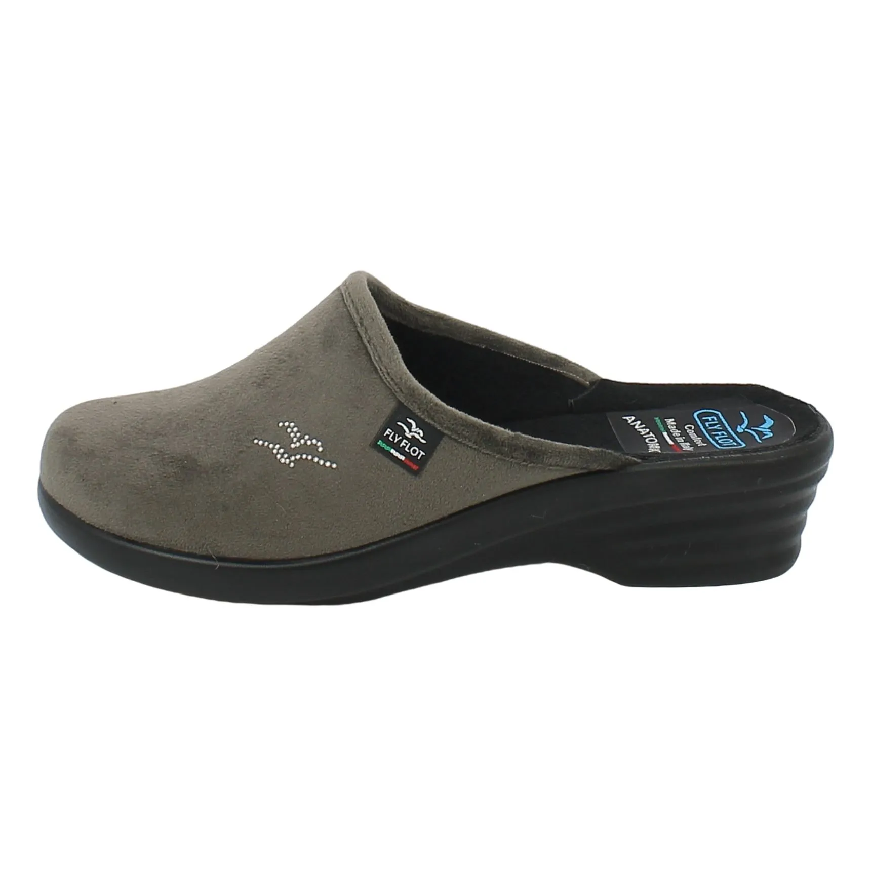 Fly Flot  Ciabatta chiusa rovere con zeppa 