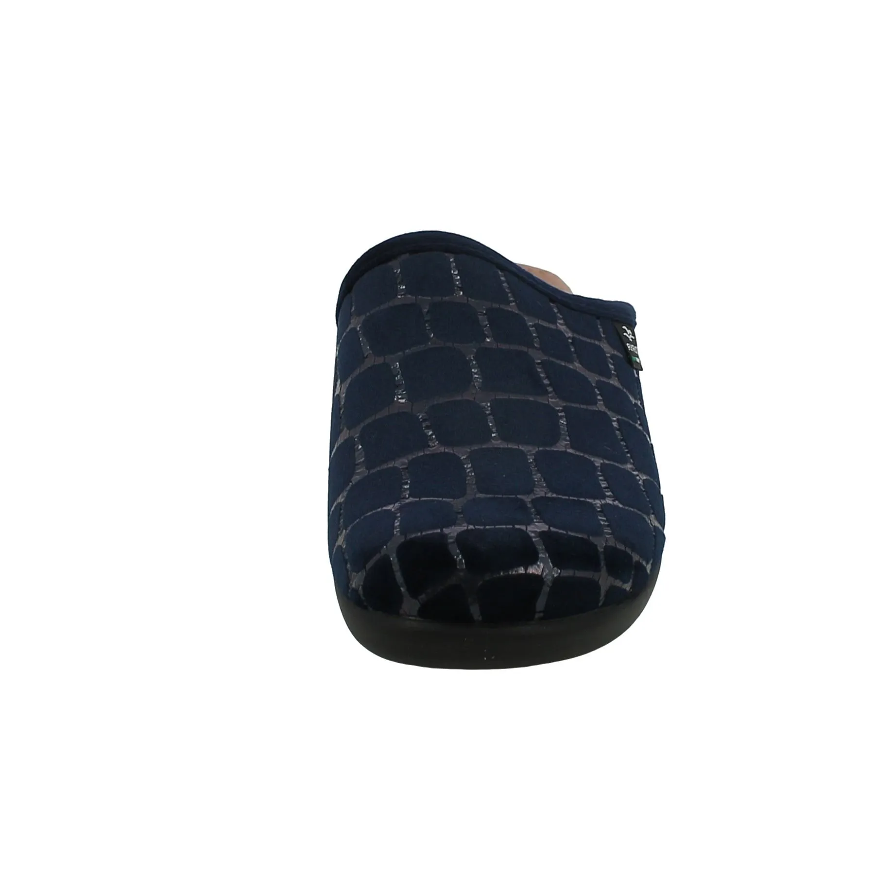 Fly Flot  Ciabatta Donna in Tessuto Blu a Mosaico 