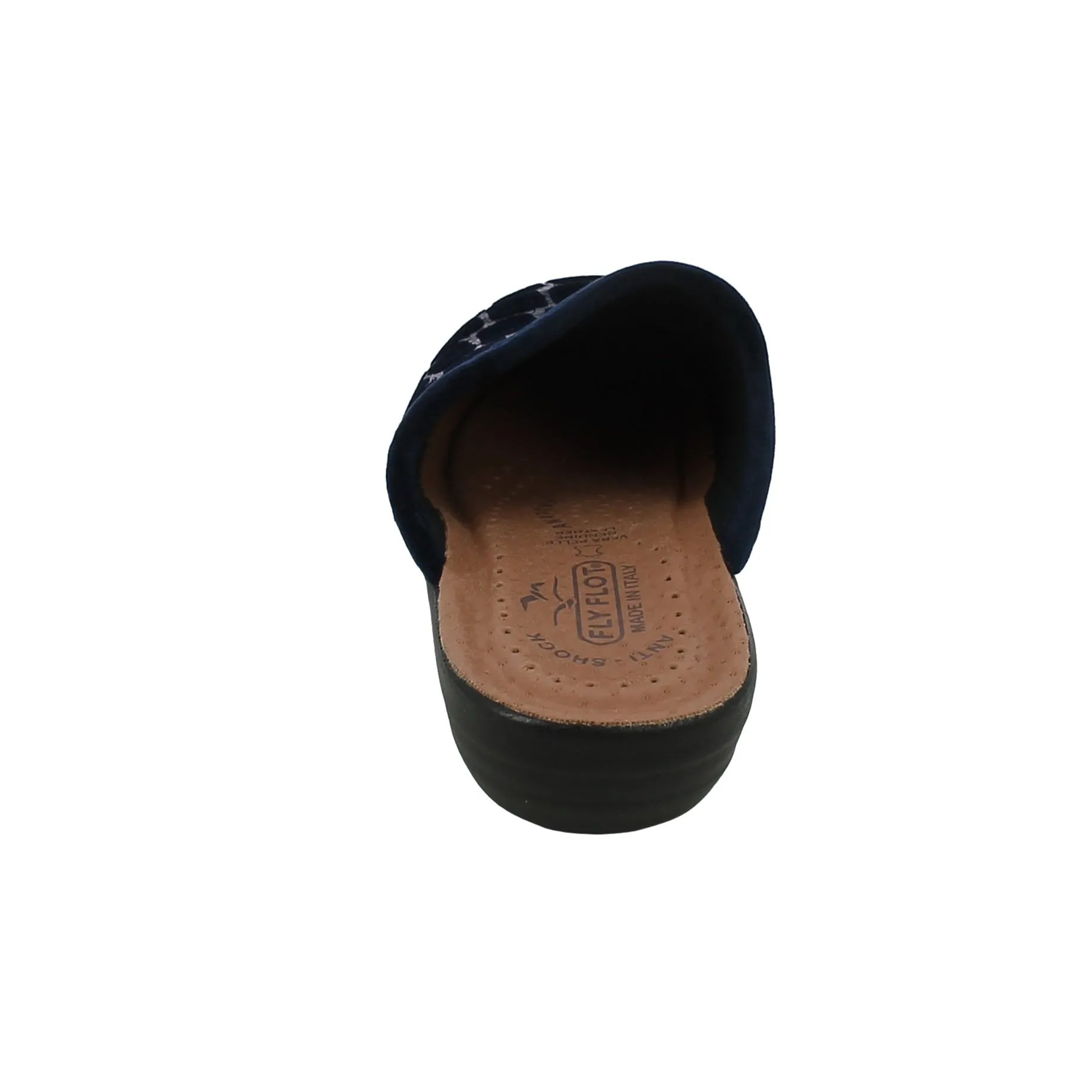 Fly Flot  Ciabatta Donna in Tessuto Blu a Mosaico 