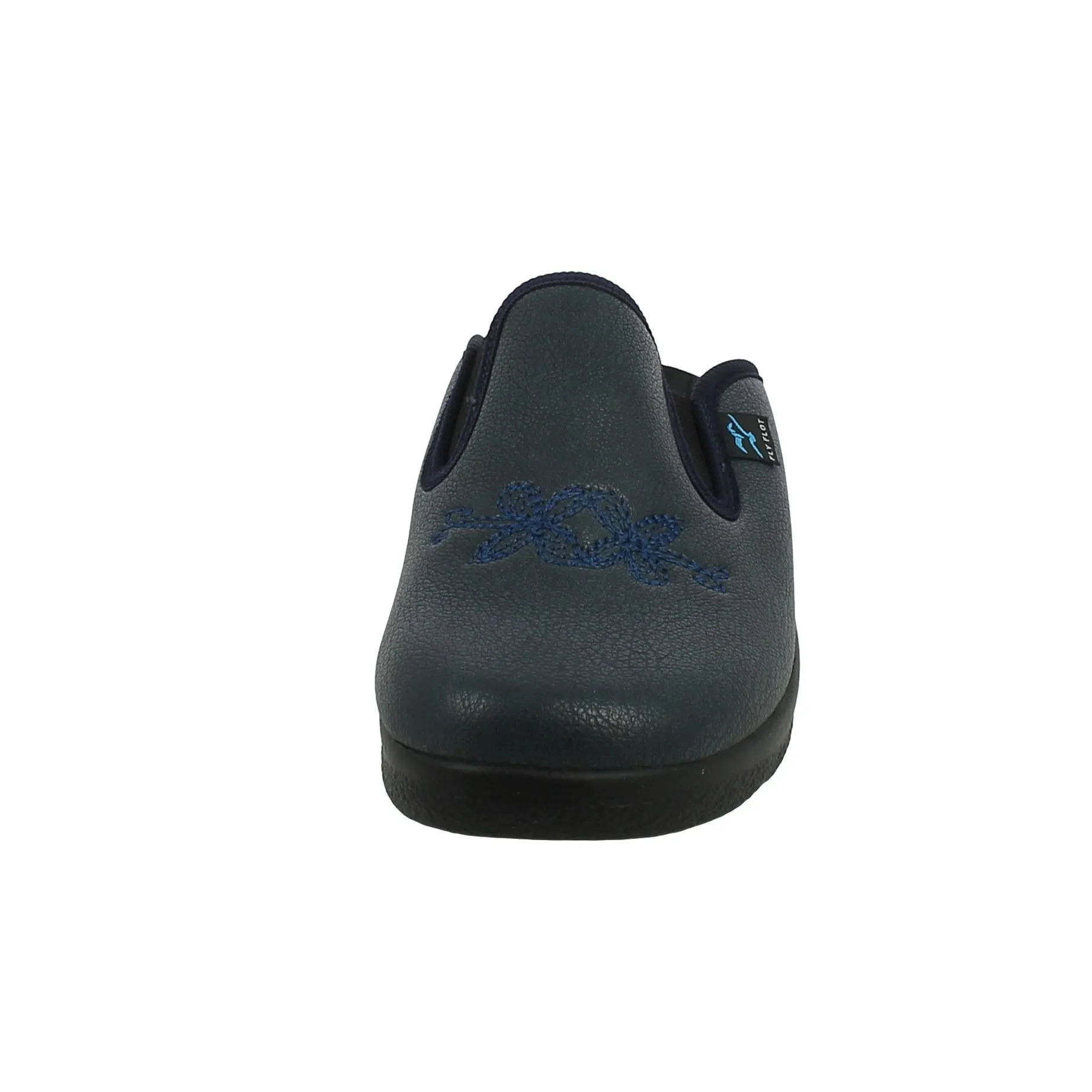 Fly Flot  Ciabatta Landiona in Ecopelle Blu 