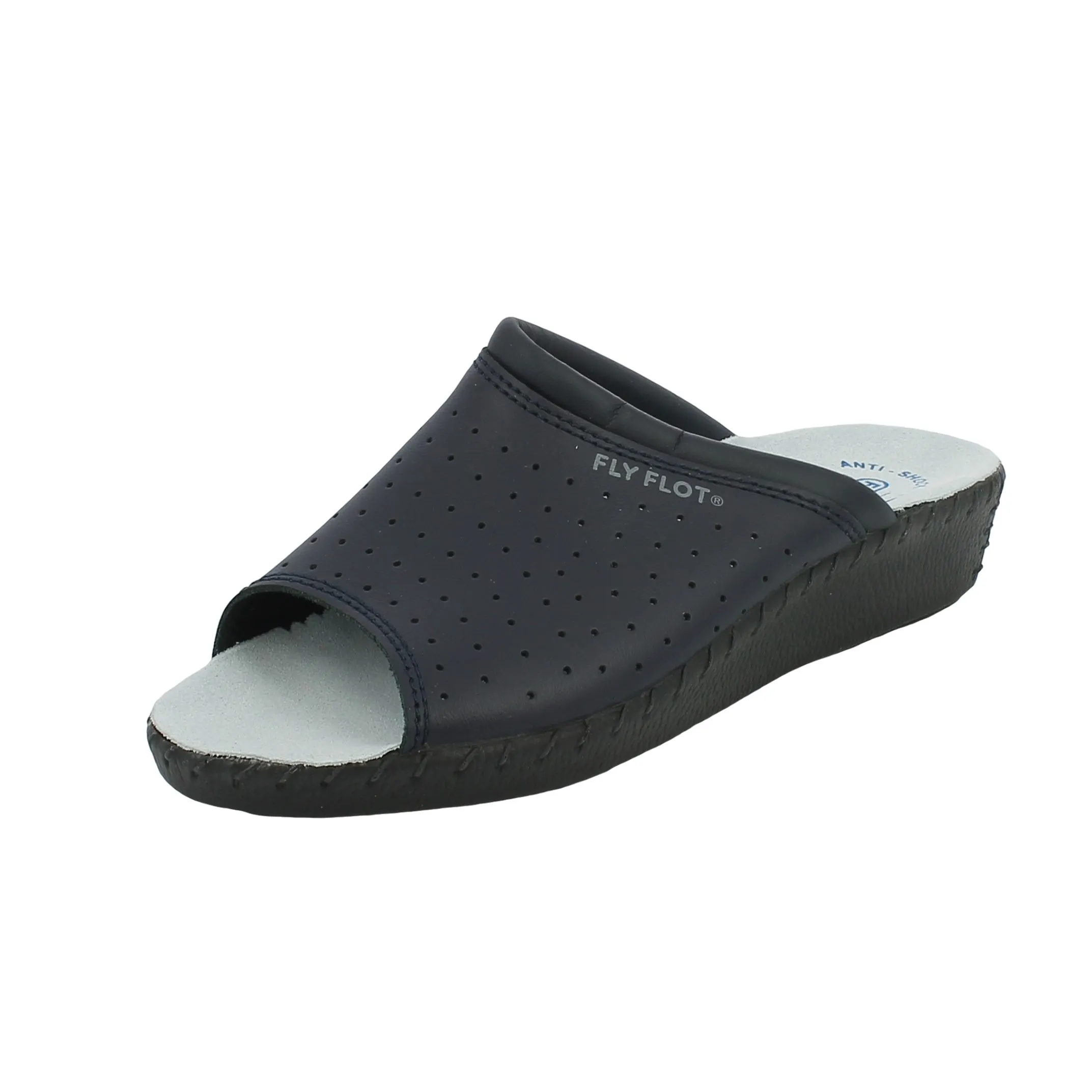 Fly Flot  Ciabatta spuntata blu traforata 