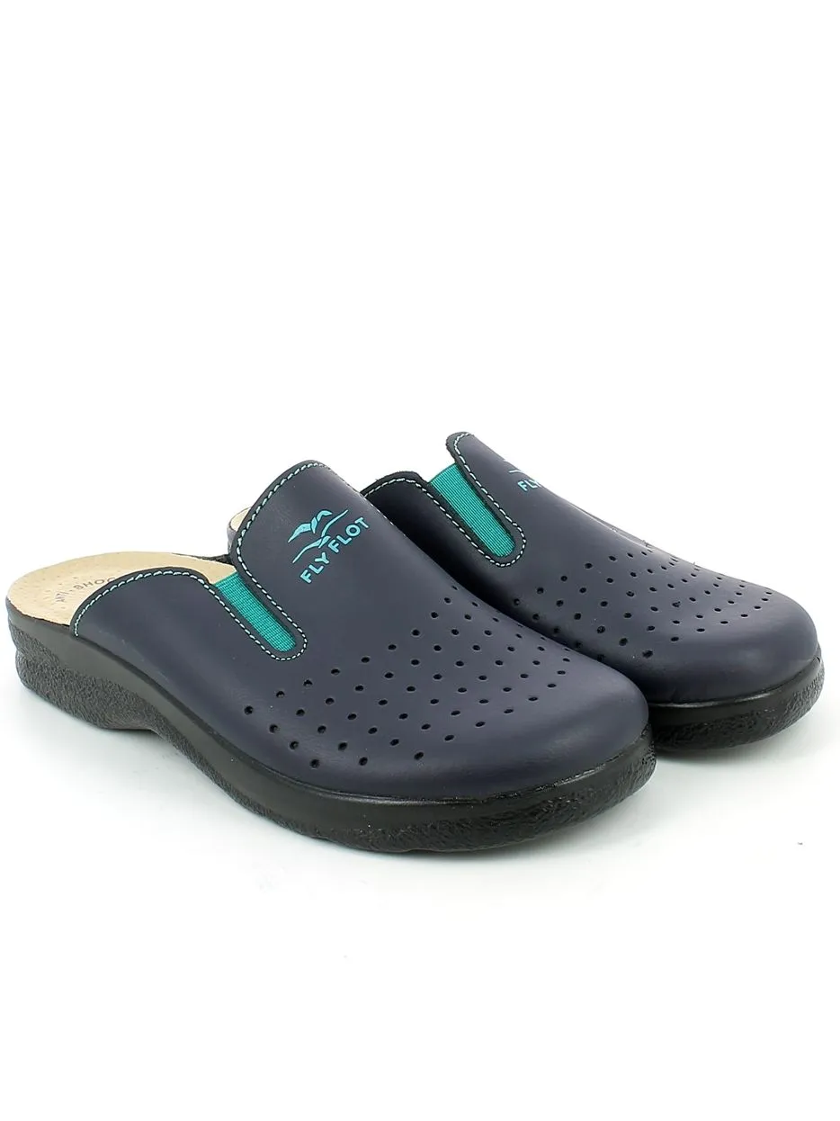 Fly Flot  Ciabatta Traforata Blu con Elastici 